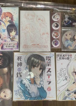 喫茶ステラと死神の蝶 店头早期色纸+预约色纸+预约小册子+徽章set+本体+预约CD+Animate特典挂画+Animate特典挂件+预约文件夹 1100顺丰包邮